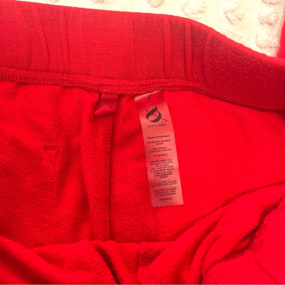 Lou & Grey Women's Signaturesoft Red Sweatpants Joggers Sz S - Picture 6 of 9